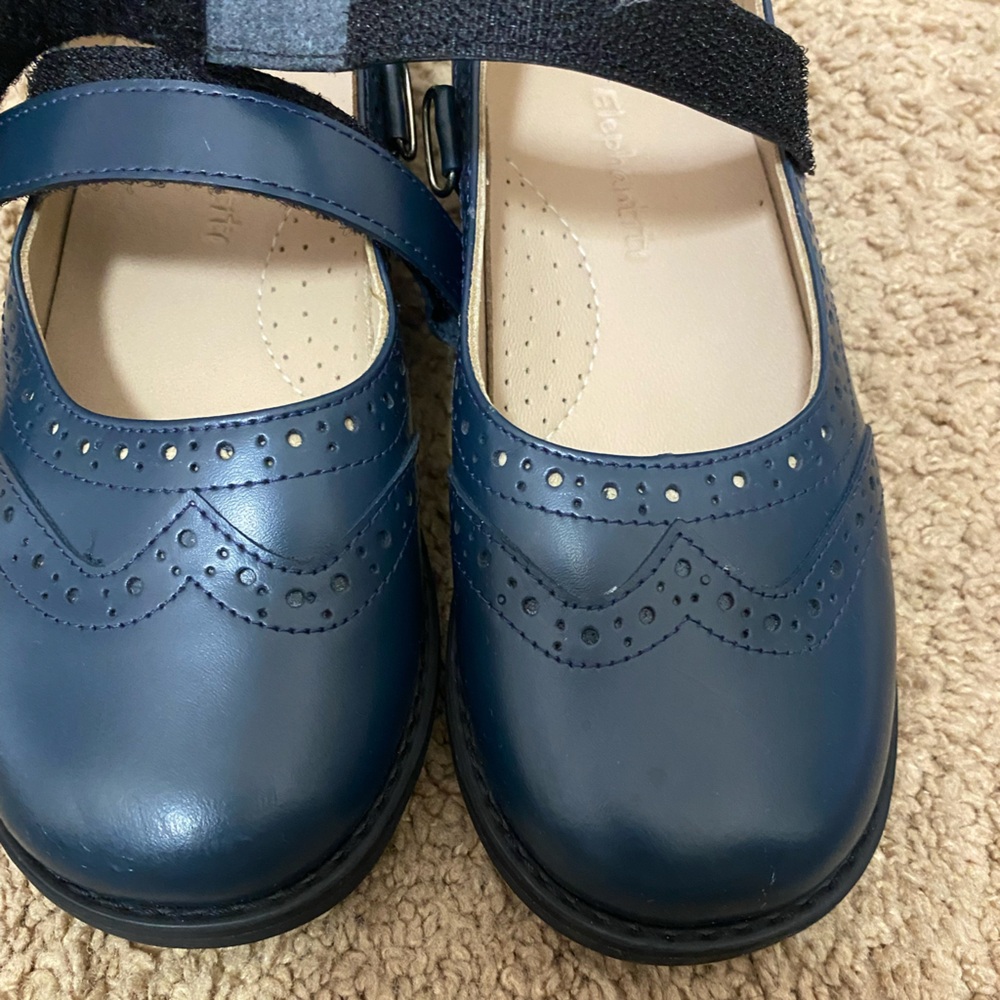 Elephantito Blue Dress Shoes with Mary Jane Style